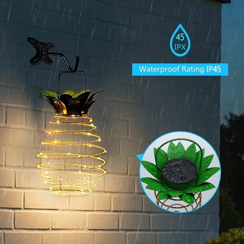 LED Solar Pineapple String Lights Outdoor Waterproof 2 PCS 60 Lamp Beads Iron Pendant Lamp Garden Decoration Pendant Night Light
LED Solar Pineapple String Lights Outdoor Waterproof 2 PCS 60 Lamp Beads Iron Pendant Lamp Garden Decoration Pendant Night Light