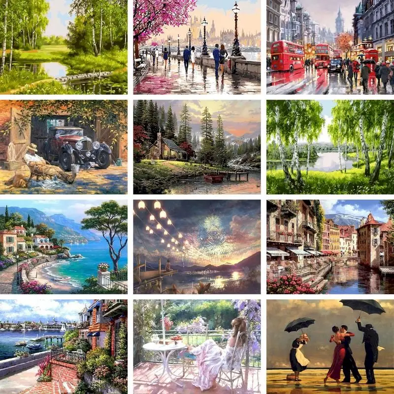 RUOPOTY Frame Landscape Painting By Numbers Kits For Adults HandPainted Acrylic Coloring Unique Gift Home Decor Wall Artwork
RUOPOTY Frame Landscape Painting By Numbers Kits For Adults HandPainted Acrylic Coloring Unique Gift Home Decor Wall Artwork