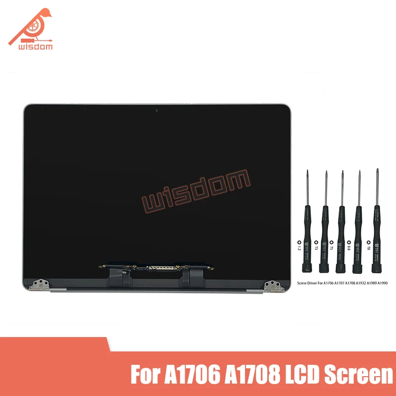 New 13'' A1706 A1708 Silver Grey LCD Screen Display Assembly for Macbook Retina 13" Full Complete LCD 2016 2017 Year
New 13'' A1706 A1708 Silver Grey LCD Screen Display Assembly for Macbook Retina 13" Full Complete LCD 2016 2017 Year