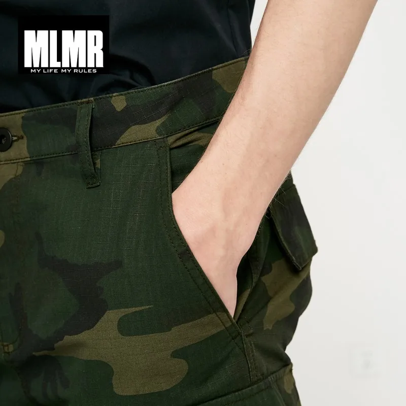 Мужские уличные камуфляжные шорты JackJones MLMR прямые до колена из 100% хлопка 219115516 |