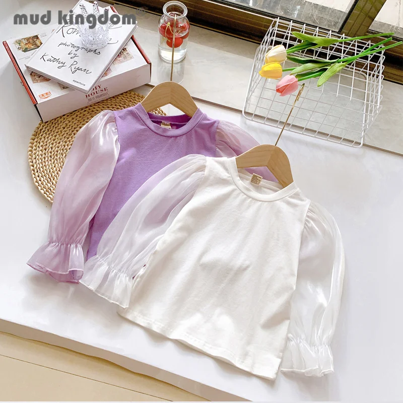 Mudkingdom Girl Solid T-shirt Fashion Long Puff Sleeve Patchwork Loose Fit Kids Tops Toddler Drop Shoulder Clothes Spring Autumn
Mudkingdom Girl Solid T-shirt Fashion Long Puff Sleeve Patchwork Loose Fit Kids Tops Toddler Drop Shoulder Clothes Spring Autumn