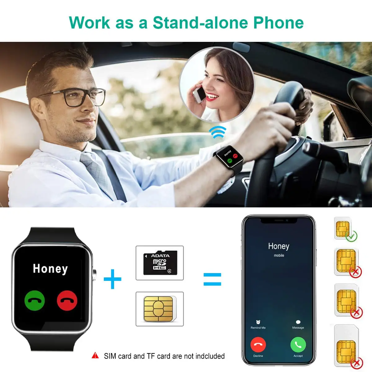 Смарт часы X6 с Bluetooth и камерой поддержка SIM карты TF сенсорный экран будильник