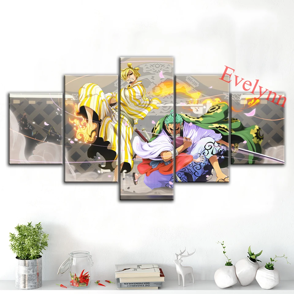 5 Pieces Roronoa Zoro, Sanji and Toko Anime Poster One Piece Wall Art Print Modular Pictures Frame Bedroom Decor Canvas Painting
5 Pieces Roronoa Zoro, Sanji and Toko Anime Poster One Piece Wall Art Print Modular Pictures Frame Bedroom Decor Canvas Painting