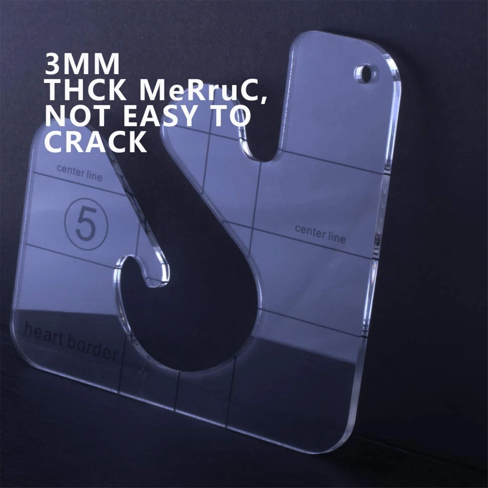 Mouse Free Movement Quilting Template Series Measuring Tools Translucent 5 With Quilted Frame Alien Hollow Sewing Machine Ruler
Mouse Free Movement Quilting Template Series Measuring Tools Translucent 5 With Quilted Frame Alien Hollow Sewing Machine Ruler
