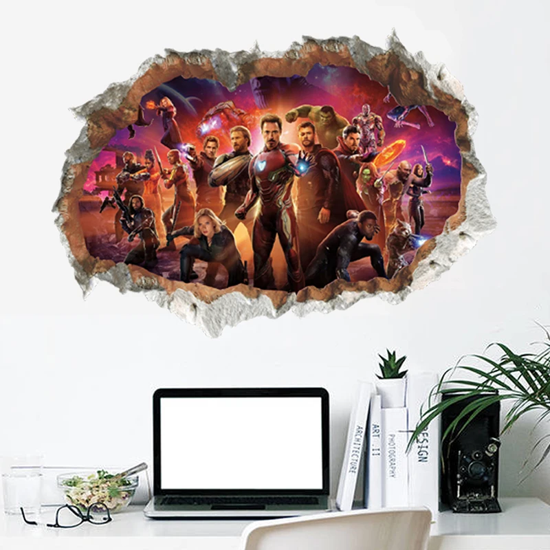 Disney Marvel The Avengers Super Heroes Wall Hole Stickers For Kids Rooms Decorations PVC Decorative Decor Wall Mural Art Poster
Disney Marvel The Avengers Super Heroes Wall Hole Stickers For Kids Rooms Decorations PVC Decorative Decor Wall Mural Art Poster