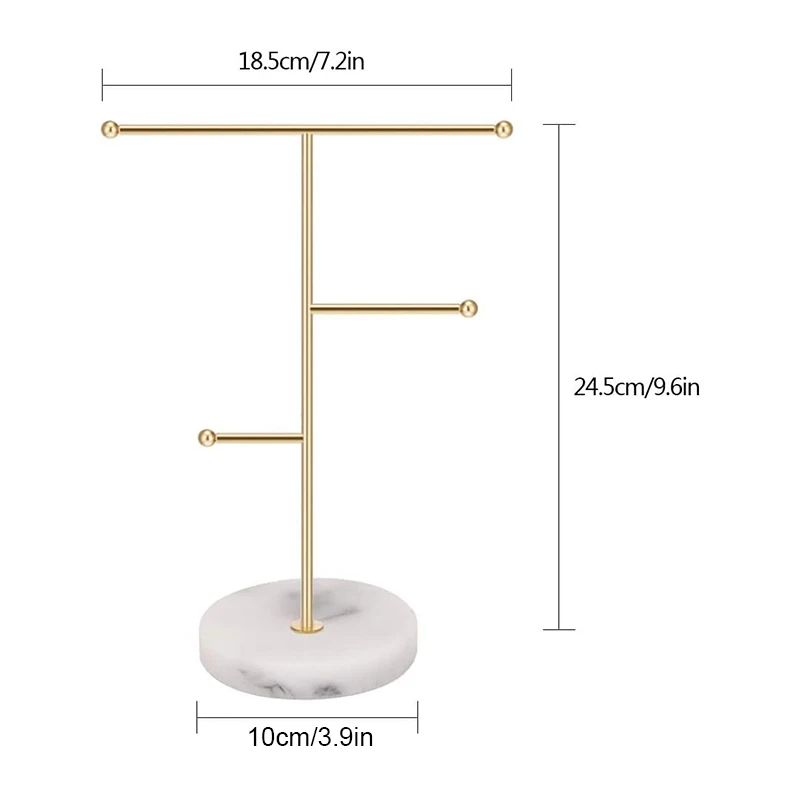 White Marble Pattern Simple Decorative Jewelry Necklace Stand Display Stand Ring Earring Storage
White Marble Pattern Simple Decorative Jewelry Necklace Stand Display Stand Ring Earring Storage