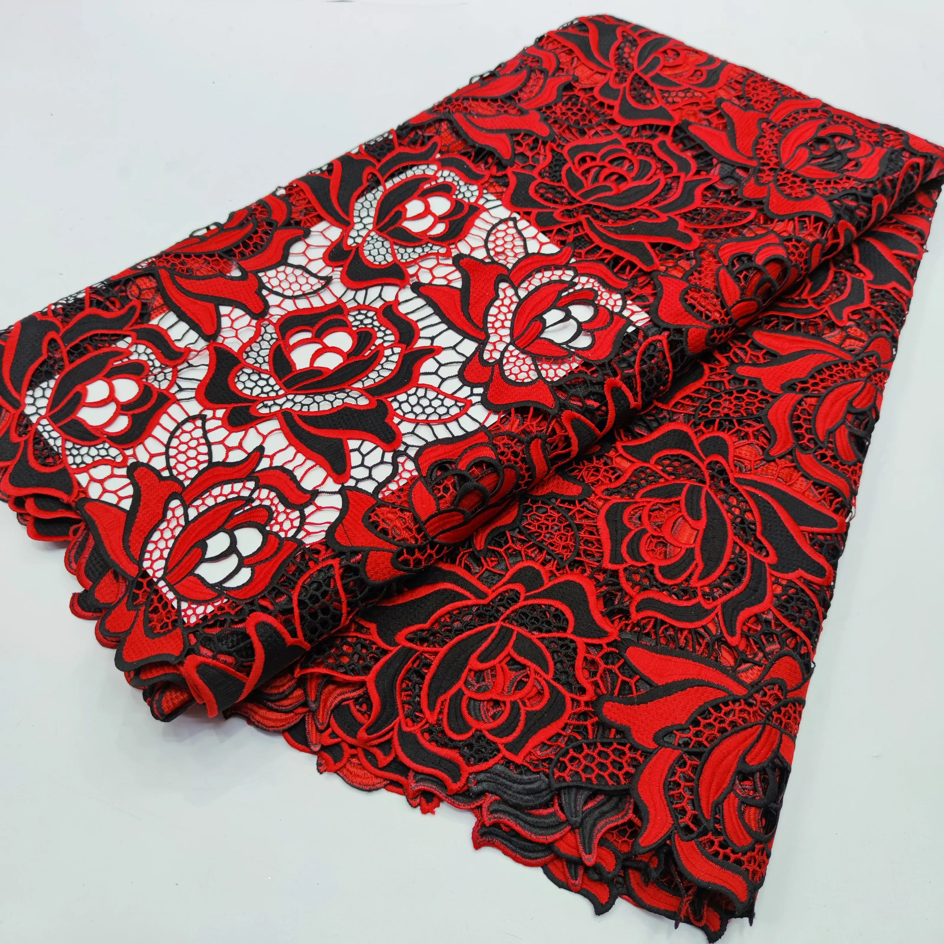 Nigerian Guipure Cord Lace Fabric 2022 High Quality Soft Material Cord Lace For Sewing Party Dress New Arrival
Nigerian Guipure Cord Lace Fabric 2022 High Quality Soft Material Cord Lace For Sewing Party Dress New Arrival