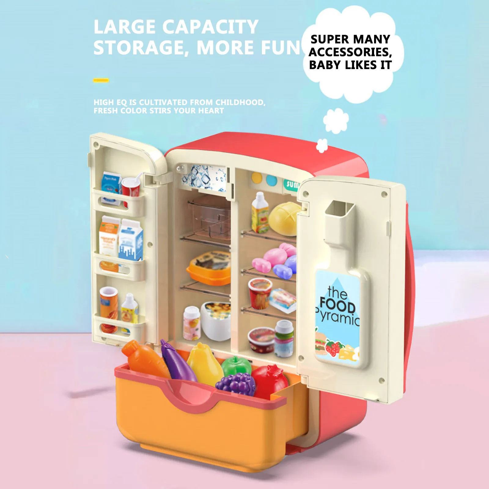 Children's Kitchen Toy Baby Simulation Refrigerator Doll House Furniture Family Fun Game toy for Children Birthday gifts
Children's Kitchen Toy Baby Simulation Refrigerator Doll House Furniture Family Fun Game toy for Children Birthday gifts