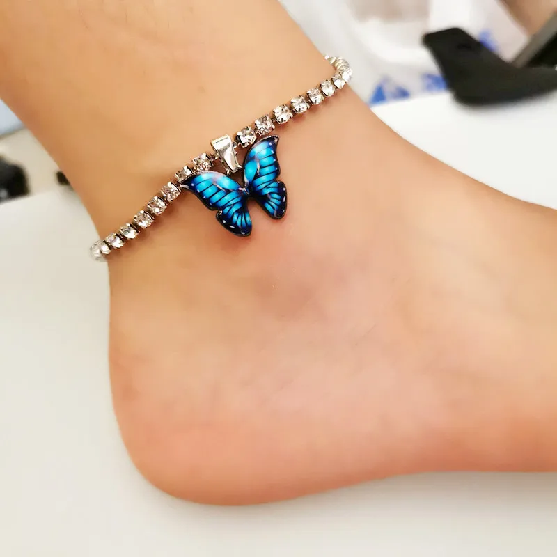 Vintage Butterfly Pendant Anklet for Women Beach Foot Jewelry Crystal Chain Anklets Bracelet Fashion Party Fashion Jewelry
Vintage Butterfly Pendant Anklet for Women Beach Foot Jewelry Crystal Chain Anklets Bracelet Fashion Party Fashion Jewelry