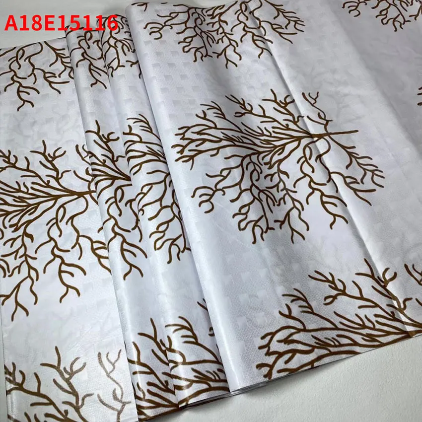 High Density Ankara African Bazin Silk Fabric Top Quality Polyester Nigeria Cloth 4Meters A18E15116
High Density Ankara African Bazin Silk Fabric Top Quality Polyester Nigeria Cloth 4Meters A18E15116