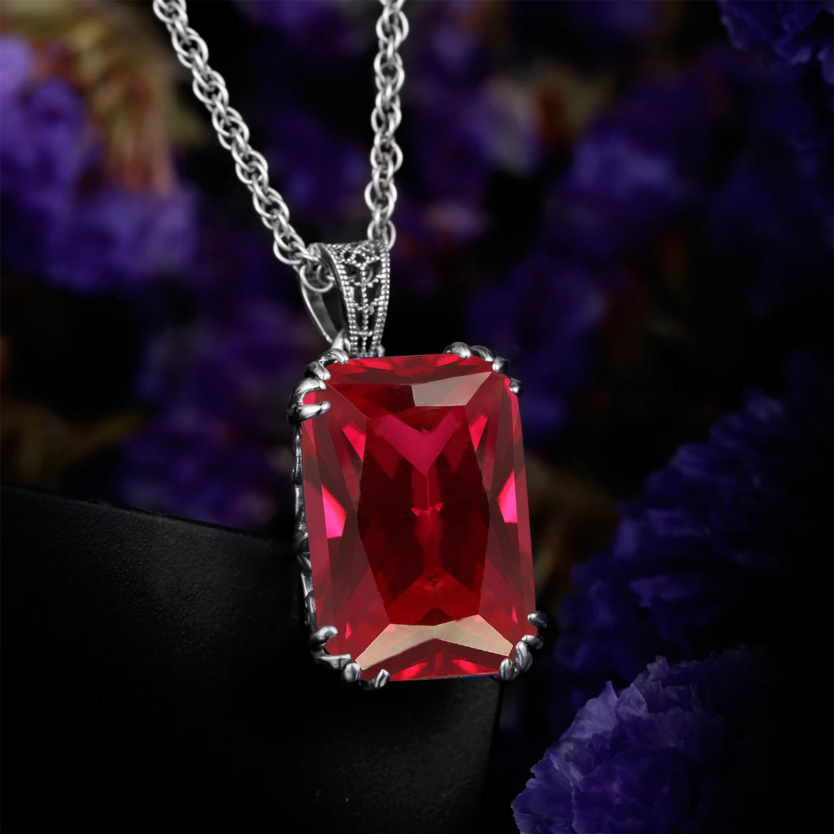 Vintage 925 Sterling Silver Pendants&Necklaces for Women Ruby Gemstone Pendants for Women Silver 925 Jewelry Party Gift
Vintage 925 Sterling Silver Pendants&Necklaces for Women Ruby Gemstone Pendants for Women Silver 925 Jewelry Party Gift