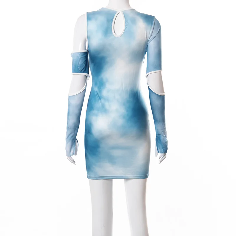 Sexy Tie Dye Irregular Cut Out Long Sleeve Bodycon Dresses for Women 2021 Fashion Club Outfits Mini Dress
Sexy Tie Dye Irregular Cut Out Long Sleeve Bodycon Dresses for Women 2021 Fashion Club Outfits Mini Dress