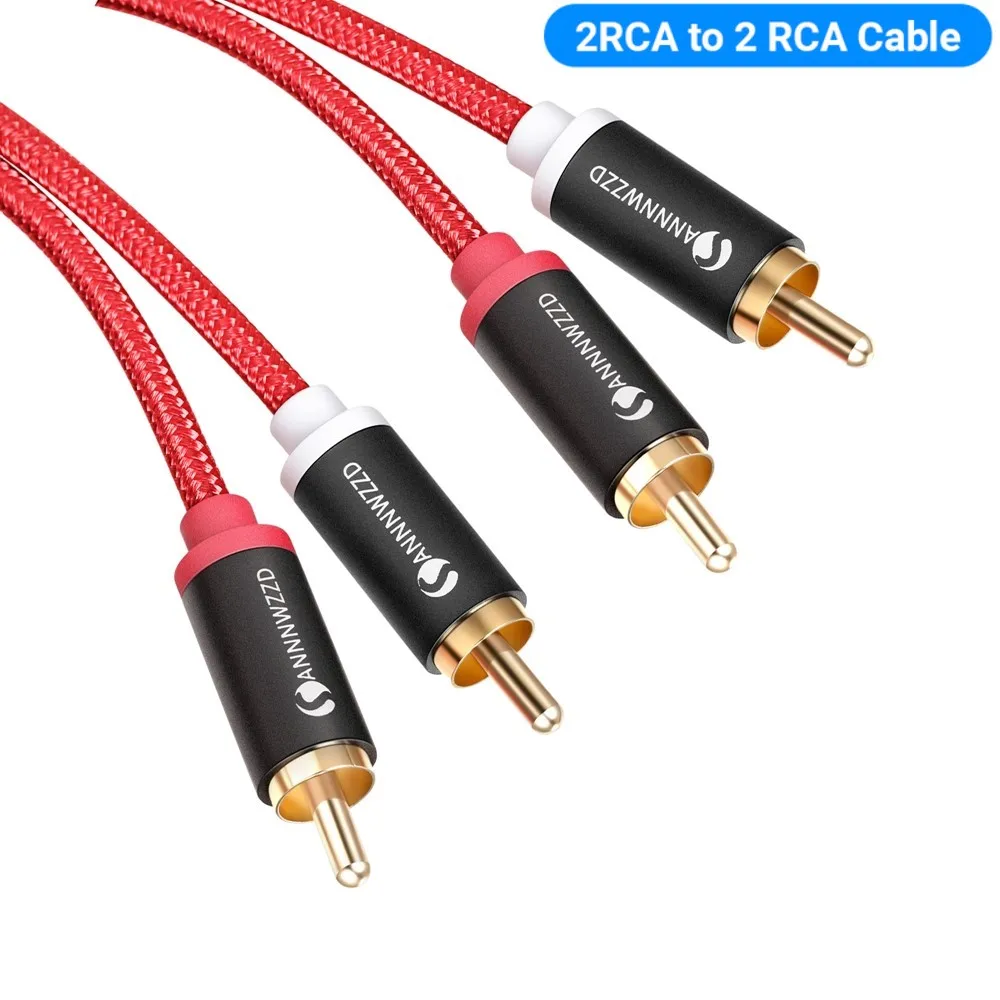 2RCA to 2RCA Audio Cable Male to Male 2RCA Stereo Audio Cable 1m 2m 3m 5m for Home Theater DVD Amplifier Subwoofer Speaker Cable
2RCA to 2RCA Audio Cable Male to Male 2RCA Stereo Audio Cable 1m 2m 3m 5m for Home Theater DVD Amplifier Subwoofer Speaker Cable