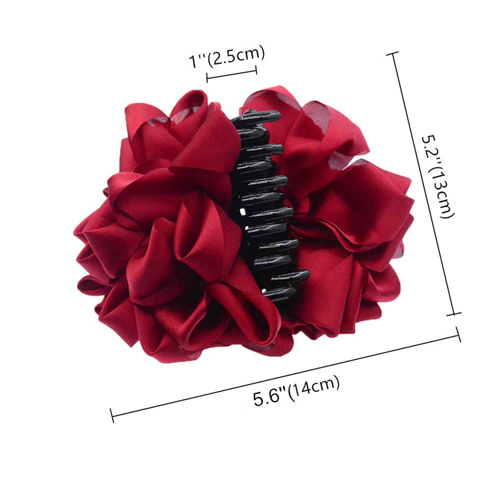 Claw Wedding Jaw Barrettes Accessories Women For Clamps Clips Large Silk Flower
Claw Wedding Jaw Barrettes Accessories Women For Clamps Clips Large Silk Flower