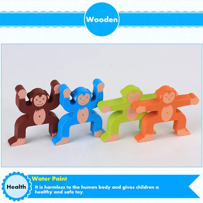 Wood Stackrobats Building Blocks Sets Monkey Models Figures Toys Stack Tumble Repeat Balancing Games for Kids Educational Gift
Wood Stackrobats Building Blocks Sets Monkey Models Figures Toys Stack Tumble Repeat Balancing Games for Kids Educational Gift