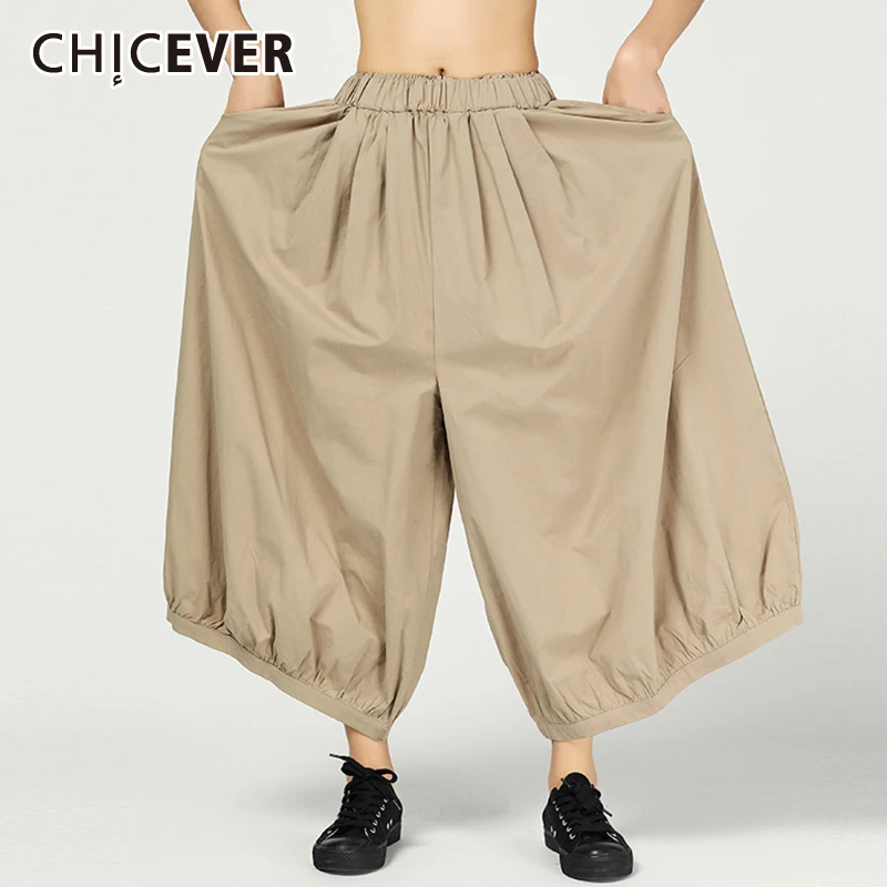 CHICEVER Korean Cargo Pants For Women Midi Waist Elastic Waist Oversize Casual Long Trouser Female Spring 2020 Fashion Clothes
CHICEVER Korean Cargo Pants For Women Midi Waist Elastic Waist Oversize Casual Long Trouser Female Spring 2020 Fashion Clothes