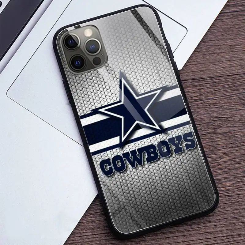 

Dallas Cowboys Pentagram Phone Cases Tempered Glass For iPhone 12 Pro Max Mini 11 Pro XR XS MAX 8 X 7 6S 6 Plus SE 2020 case