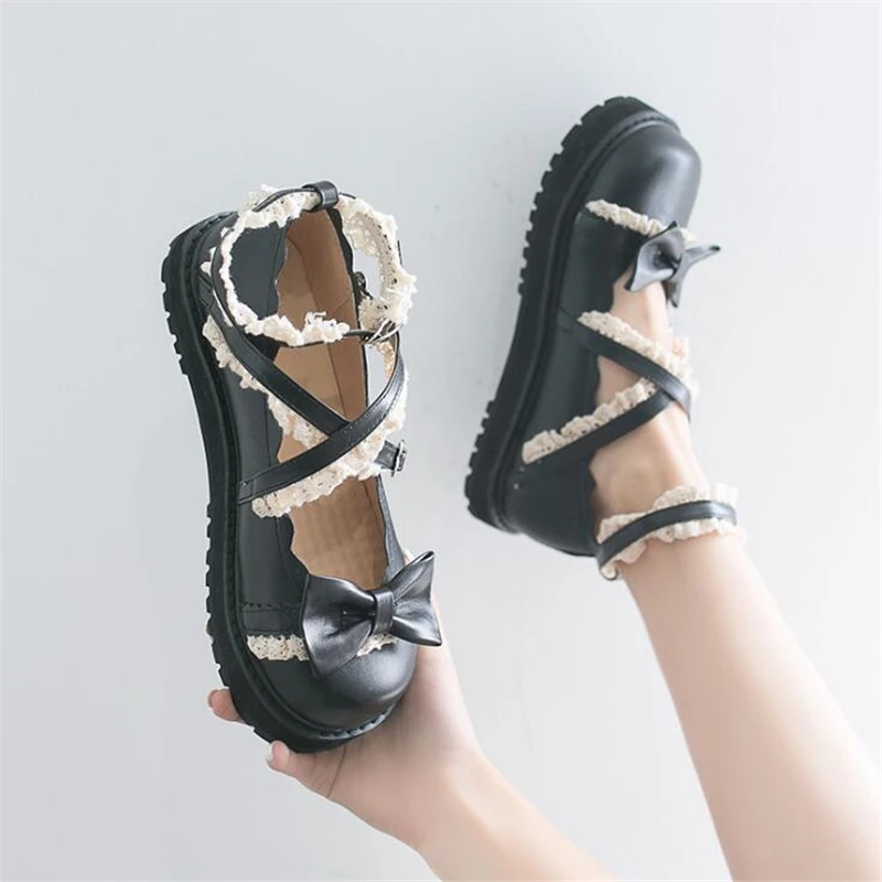Women Pumps Women Shoes Japanese Style Lolita Cosplay Leather Mary Jane Wedges Platform Ladies Female Designers Shoes for Women
Women Pumps Women Shoes Japanese Style Lolita Cosplay Leather Mary Jane Wedges Platform Ladies Female Designers Shoes for Women