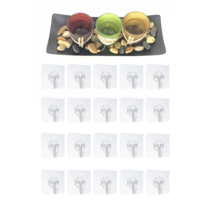 Candlestick Cup Decorative Candle Holders With 20Pcs Waterproof Self-Adhesive Hook Heavy-Duty Wall Hook
Candlestick Cup Decorative Candle Holders With 20Pcs Waterproof Self-Adhesive Hook Heavy-Duty Wall Hook