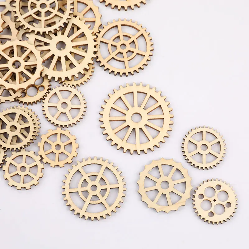 50pcs/lot 25~50mm Mixed Wheel Gears Natrual Wooden Scrapbooking Hollow Crafts For Handmade Cogs
50pcs/lot 25~50mm Mixed Wheel Gears Natrual Wooden Scrapbooking Hollow Crafts For Handmade Cogs