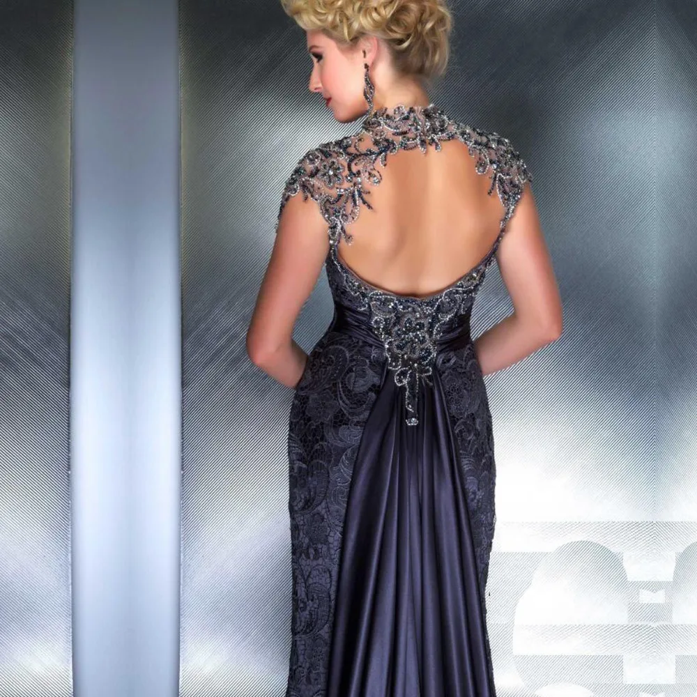 robe de soiree High Collar Gray Lace Floor Length Elegant Evening gown Vestido De Festa Longo 2018 Mother Of The Bride Dresses
robe de soiree High Collar Gray Lace Floor Length Elegant Evening gown Vestido De Festa Longo 2018 Mother Of The Bride Dresses