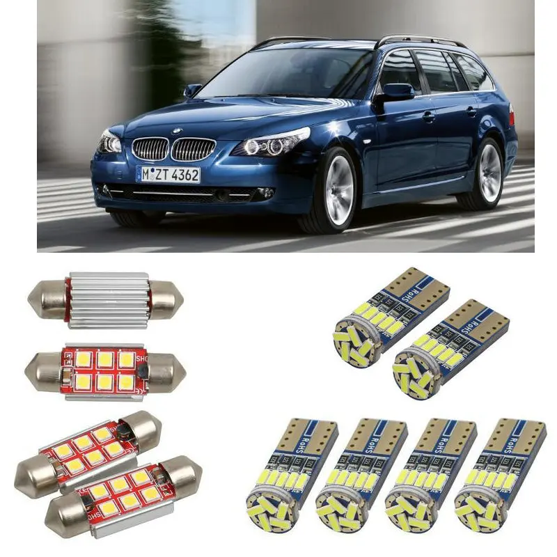 Внутренний светодиодный автомобильный светильник s для BMW 5 touring e61 estate, Купольные лампы для автомобилей, без ошибок, номерной знак, светильни...
Внутренний светодиодный автомобильный светильник s для BMW 5 touring e61 estate, Купольные лампы для автомобилей, без ошибок, номерной знак, светильни...