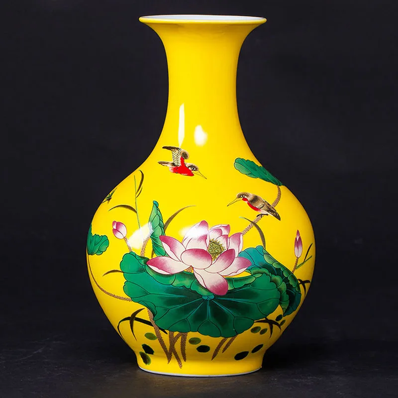 Classic Yellow Glaze Ceramic Lotus Peony Flower Vase Water Dried Flower Arrangement for Home Decoration
Classic Yellow Glaze Ceramic Lotus Peony Flower Vase Water Dried Flower Arrangement for Home Decoration