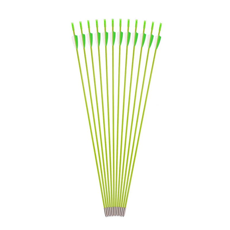 31inches Archery Fiberglass Arrows Outer Diameter 6mm for Recurve Bow Outdoor Archery Hunting Shooting
31inches Archery Fiberglass Arrows Outer Diameter 6mm for Recurve Bow Outdoor Archery Hunting Shooting