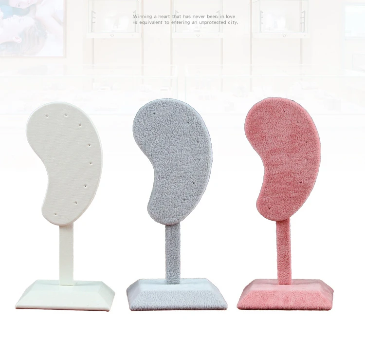 Fashion Earring Display Stand Ear-shaped Ear Clip Stud Jewelry Display Organizer Stand Microfiber Earring Display Holder
Fashion Earring Display Stand Ear-shaped Ear Clip Stud Jewelry Display Organizer Stand Microfiber Earring Display Holder