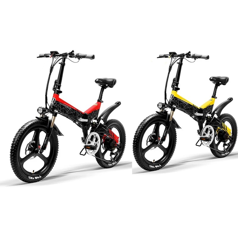 LANKELEISI bicicleta eléctrica plegable de 20 дюймов 48V 400W 13AH L G montaña Китай (материк)|Электровелосипед|