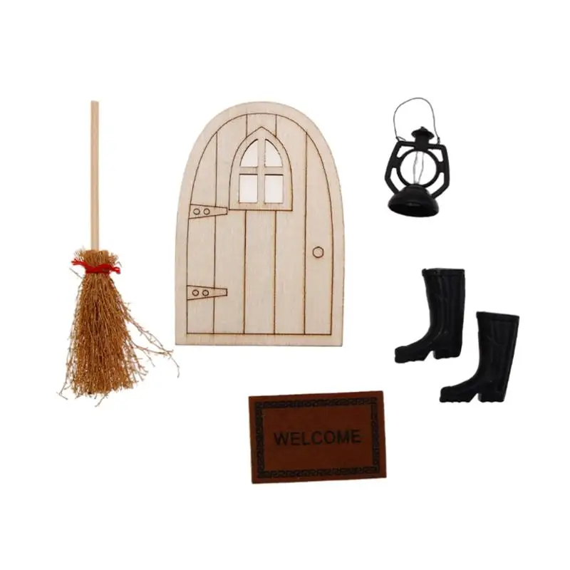 6Pcs Mini Christmas Doll House Set Christmas Decor Mini Gnome Door Accessories Set Xmas Ornament Decor Toy
6Pcs Mini Christmas Doll House Set Christmas Decor Mini Gnome Door Accessories Set Xmas Ornament Decor Toy