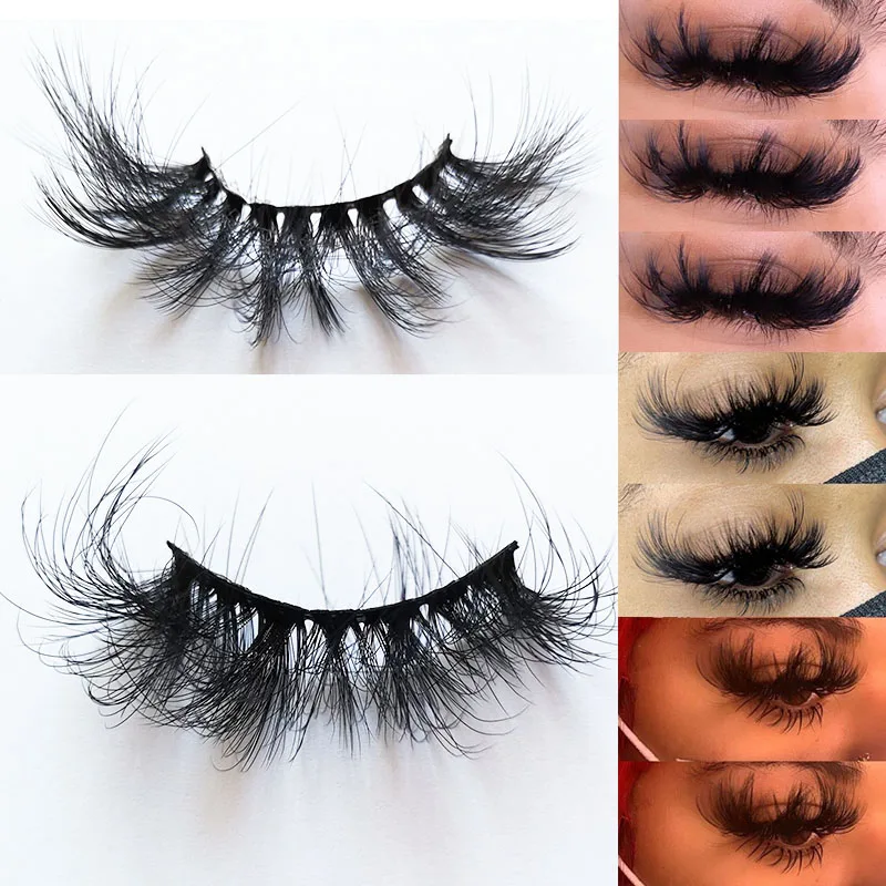 

25mm Lashes In Bulk Wholesale Mink Eyelashes Set Dropshipping Lots Custom Packaging Lash Vendors False Eyelash Makeup Cosmetics