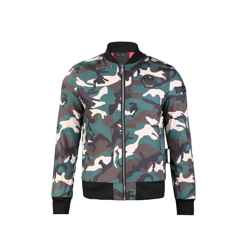 Bomber jacket PP men's cotton camouflage PLEIN fashion jacket tops autumn and winter trend European and American
Bomber jacket PP men's cotton camouflage PLEIN fashion jacket tops autumn and winter trend European and American