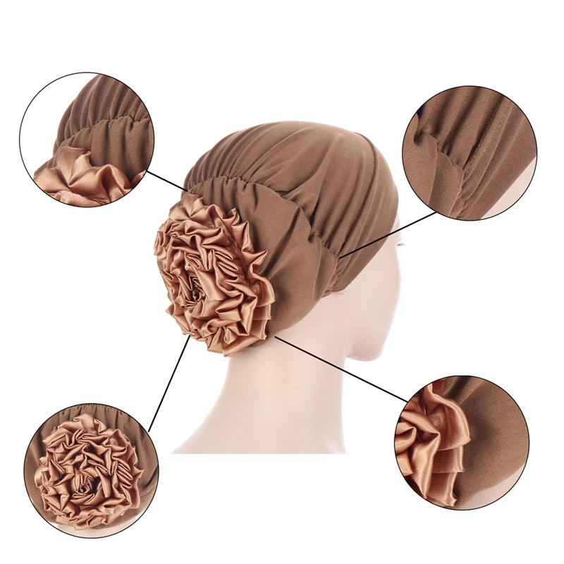 Flower Decoration Women Turban Hat Muslim Headscarf Pile Hoop Cap Women Soft Comfortable Hijab Caps Islamic Hat
Flower Decoration Women Turban Hat Muslim Headscarf Pile Hoop Cap Women Soft Comfortable Hijab Caps Islamic Hat