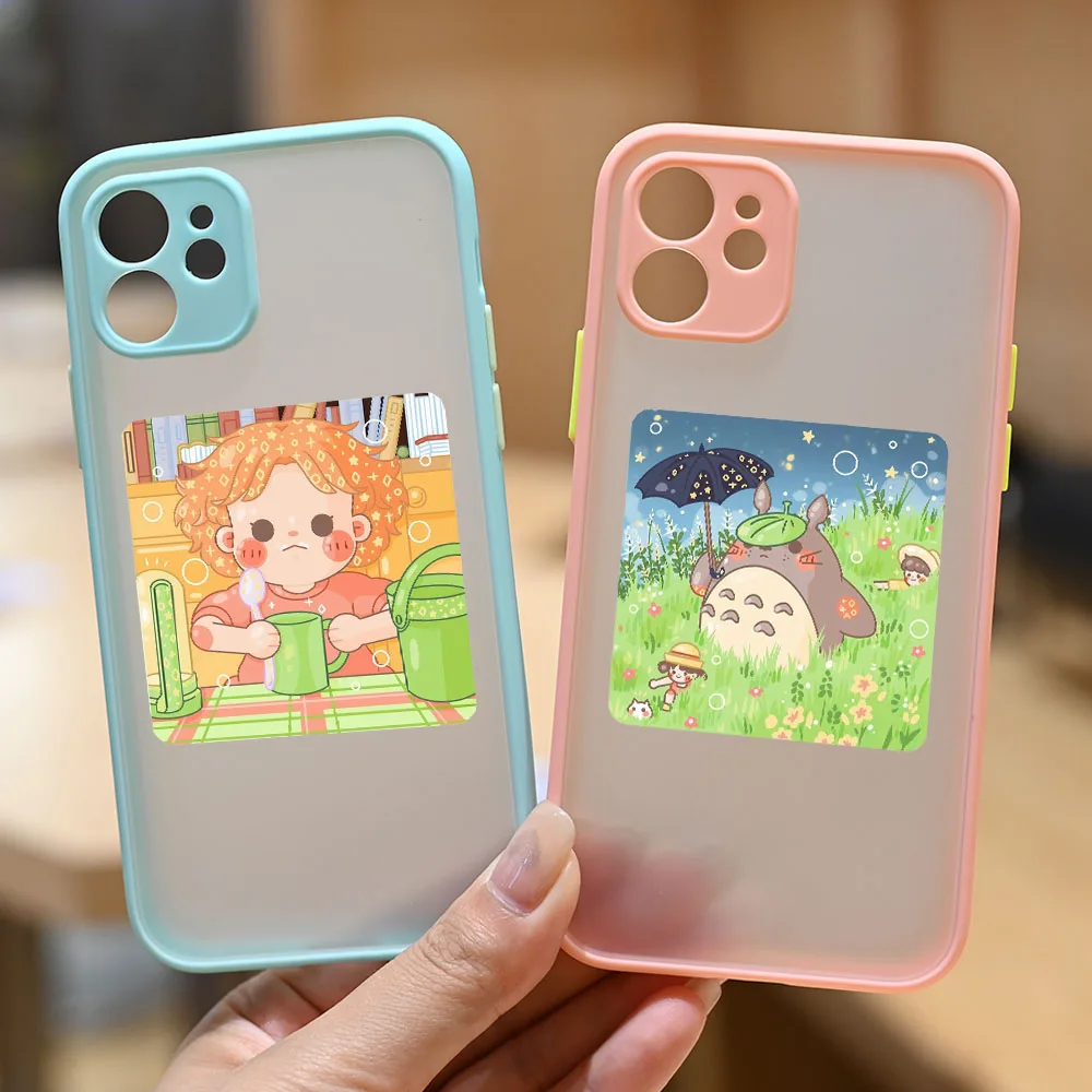NEW Cute Totoro Girl Japan Anime Cartoon Matte Shockproof Protect Case for iPhone 13 11 12 Pro Max XS XR 7 8 SE2 Cover Silicone
NEW Cute Totoro Girl Japan Anime Cartoon Matte Shockproof Protect Case for iPhone 13 11 12 Pro Max XS XR 7 8 SE2 Cover Silicone
