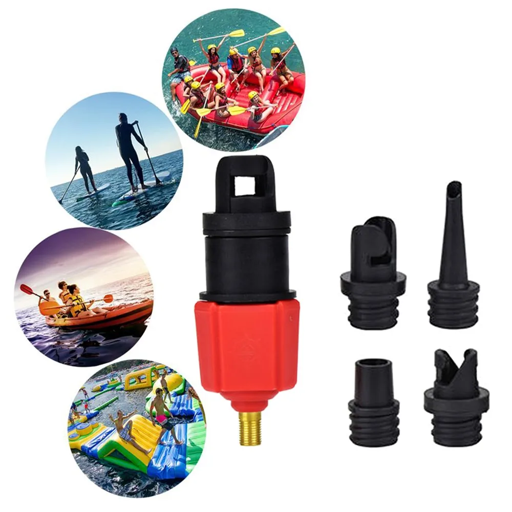 Surfboard Air Valve Adapter Set with 4 Nozzles for Inflatable Bed Air Mattress Swimming Ring Pool Kayak Boat Outdoor
Surfboard Air Valve Adapter Set with 4 Nozzles for Inflatable Bed Air Mattress Swimming Ring Pool Kayak Boat Outdoor