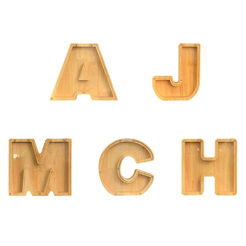 1 PCS Wooden Piggy Bank Alphabet Cash Box for Boys Girls Kids Money Jar Coin Saving Money Box for Kids Adults Birthday
1 PCS Wooden Piggy Bank Alphabet Cash Box for Boys Girls Kids Money Jar Coin Saving Money Box for Kids Adults Birthday