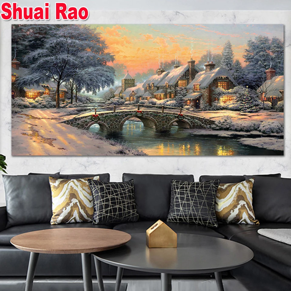 5d diy diamond painting Full square Snow House Scenic village diamond embroidery full round mosaic Daimant Painting,Wall Art
5d diy diamond painting Full square Snow House Scenic village diamond embroidery full round mosaic Daimant Painting,Wall Art