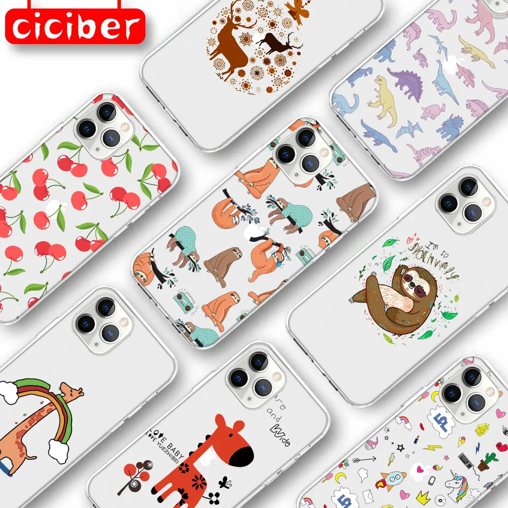 Giraffe Sloth Case For iPhone 11 12 Pro Max Mini Cover For iPhone 12 7 8 6 6S Plus X XR XS MAX 5 SE 2020 Soft Silicone TPU Funda
Giraffe Sloth Case For iPhone 11 12 Pro Max Mini Cover For iPhone 12 7 8 6 6S Plus X XR XS MAX 5 SE 2020 Soft Silicone TPU Funda