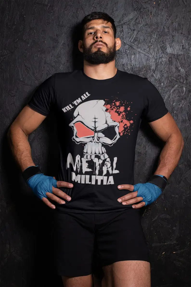Metal Militia Unisex T-shirt, Graphic Creative Tee, Funny Shirt, Women and Men T-shirt, Mom Shirt,
Metal Militia Unisex T-shirt, Graphic Creative Tee, Funny Shirt, Women and Men T-shirt, Mom Shirt,