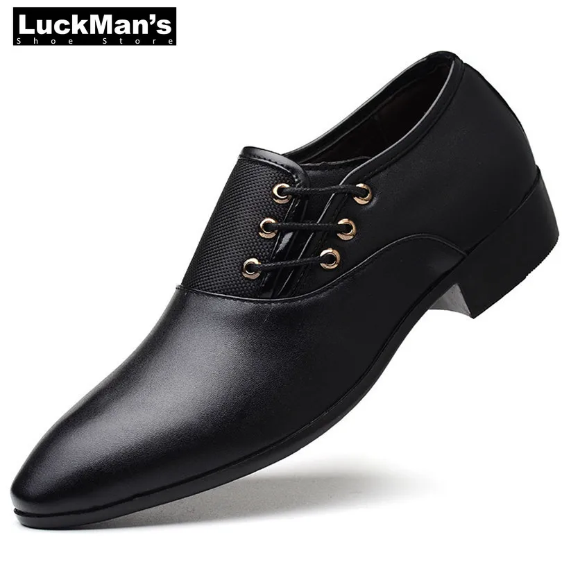 LuckMan Big Size 38-48 Fashion Men Formal Shoes Man Wedding Dress Shoes Pointed Toe Oxfords Shoes British Lace-up Men's Shoes
LuckMan Big Size 38-48 Fashion Men Formal Shoes Man Wedding Dress Shoes Pointed Toe Oxfords Shoes British Lace-up Men's Shoes