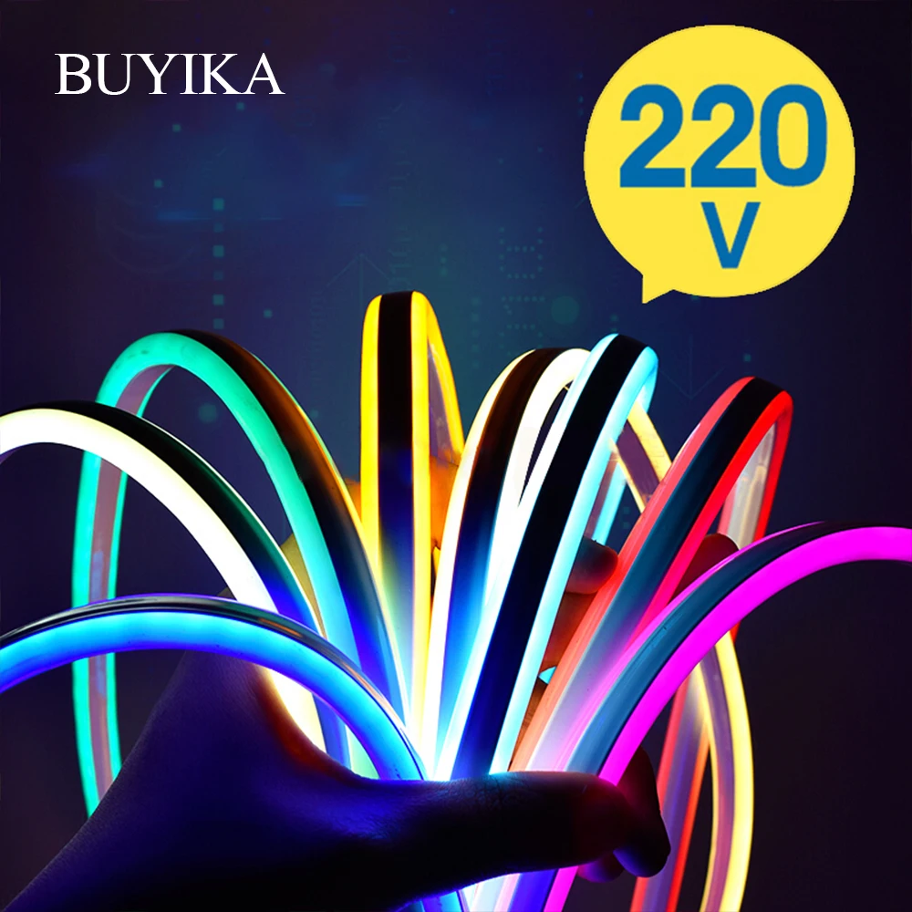 Led Strip Light 220V SMD2835 120Led/m Waterproof Flexible Fairy Light Outdoor Home Christmas Festival Decoration Lighting Strips
Led Strip Light 220V SMD2835 120Led/m Waterproof Flexible Fairy Light Outdoor Home Christmas Festival Decoration Lighting Strips