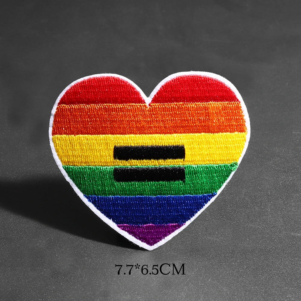 Новинка 2019 тканевые нашивки Rianbow в виде сердца любящих птиц аппликация для