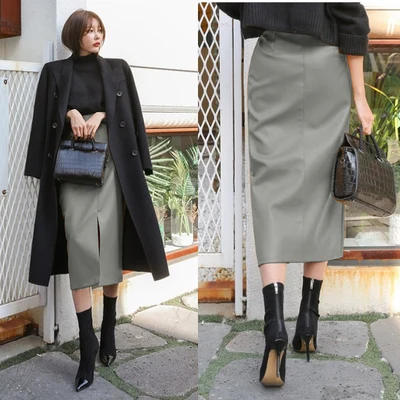 2021 Fast Delivery New Fashion Korean Female PU Leather High Quality Mid-calf Length Spit Sexy High Waist Skirt AF1000
2021 Fast Delivery New Fashion Korean Female PU Leather High Quality Mid-calf Length Spit Sexy High Waist Skirt AF1000