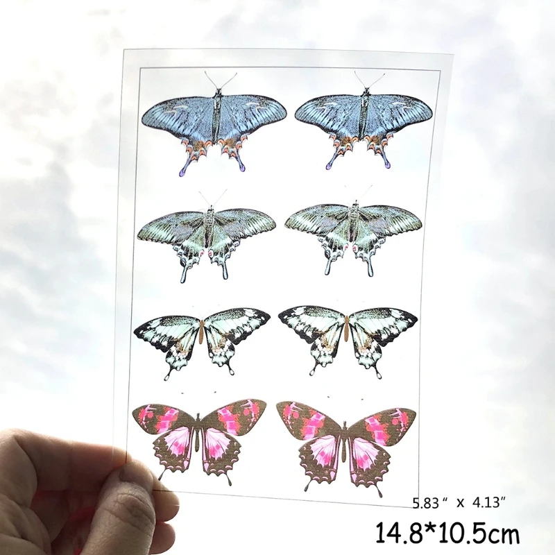 N58F 5 Sheets Butterfly Stickers Nail Art Decorations Crystal Epoxy Resin Mold Filler
N58F 5 Sheets Butterfly Stickers Nail Art Decorations Crystal Epoxy Resin Mold Filler