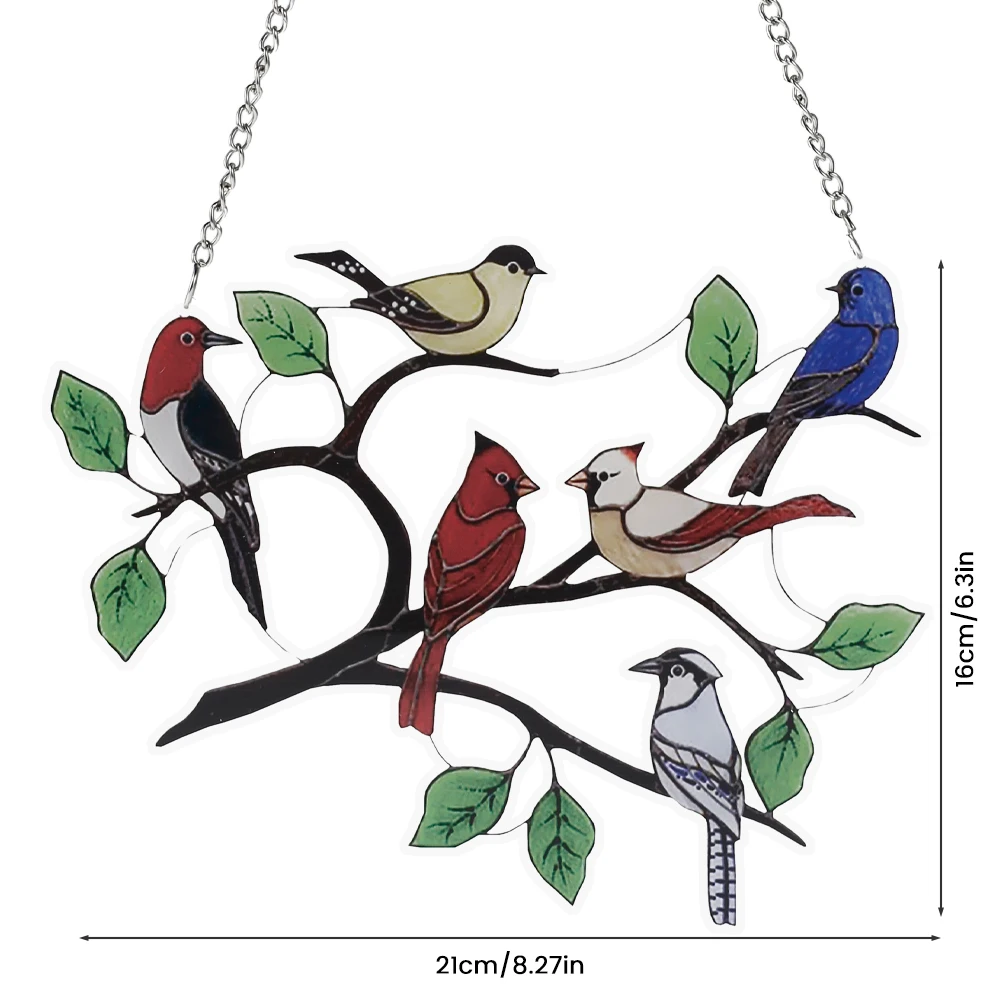 Garden Birds Wind Chimes Window Balcony Hummingbird Peacock Owl Yard Home Wall Hanging Bells Ornament Outdoor Decor
Garden Birds Wind Chimes Window Balcony Hummingbird Peacock Owl Yard Home Wall Hanging Bells Ornament Outdoor Decor