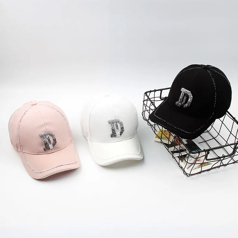 2021 New Letter D Baseball Cap Women rhinestone trend cotton bling Caps snapback Hip Hop Cap UV protection Hat Women's Cap
2021 New Letter D Baseball Cap Women rhinestone trend cotton bling Caps snapback Hip Hop Cap UV protection Hat Women's Cap