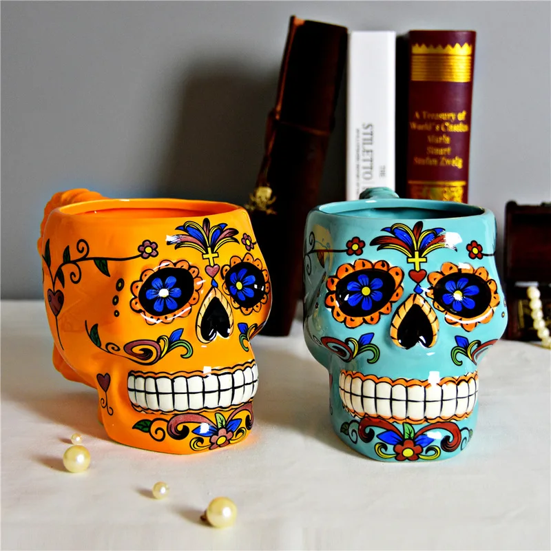 Dream Hunting Travel Personality Skull Ceramic Cup Couple Pair Cup 800ml Large Capacity Creative Mug Colorful Simple Cup
Dream Hunting Travel Personality Skull Ceramic Cup Couple Pair Cup 800ml Large Capacity Creative Mug Colorful Simple Cup