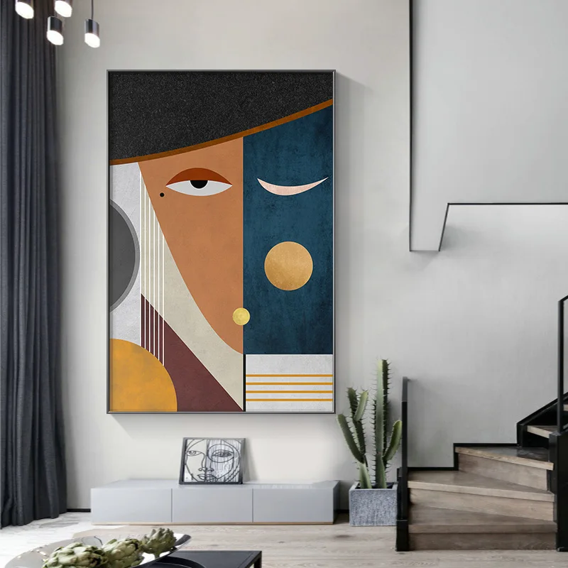 Modern Figure Abstract Geometric Canvas Painting Contemporary Art Poster Print Faces Wall Art Picture for Living Room Home Decor
Modern Figure Abstract Geometric Canvas Painting Contemporary Art Poster Print Faces Wall Art Picture for Living Room Home Decor