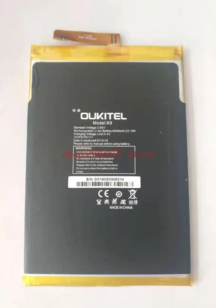 Аккумулятор для телефона oukitel k9 6000 мАч для смартфона OUKITEL K9 Waterdrop 7,12 дюймов FHD + 1080*2244 16 Мп + 2 МП/8 МП
Аккумулятор для телефона oukitel k9 6000 мАч для смартфона OUKITEL K9 Waterdrop 7,12 дюймов FHD + 1080*2244 16 Мп + 2 МП/8 МП